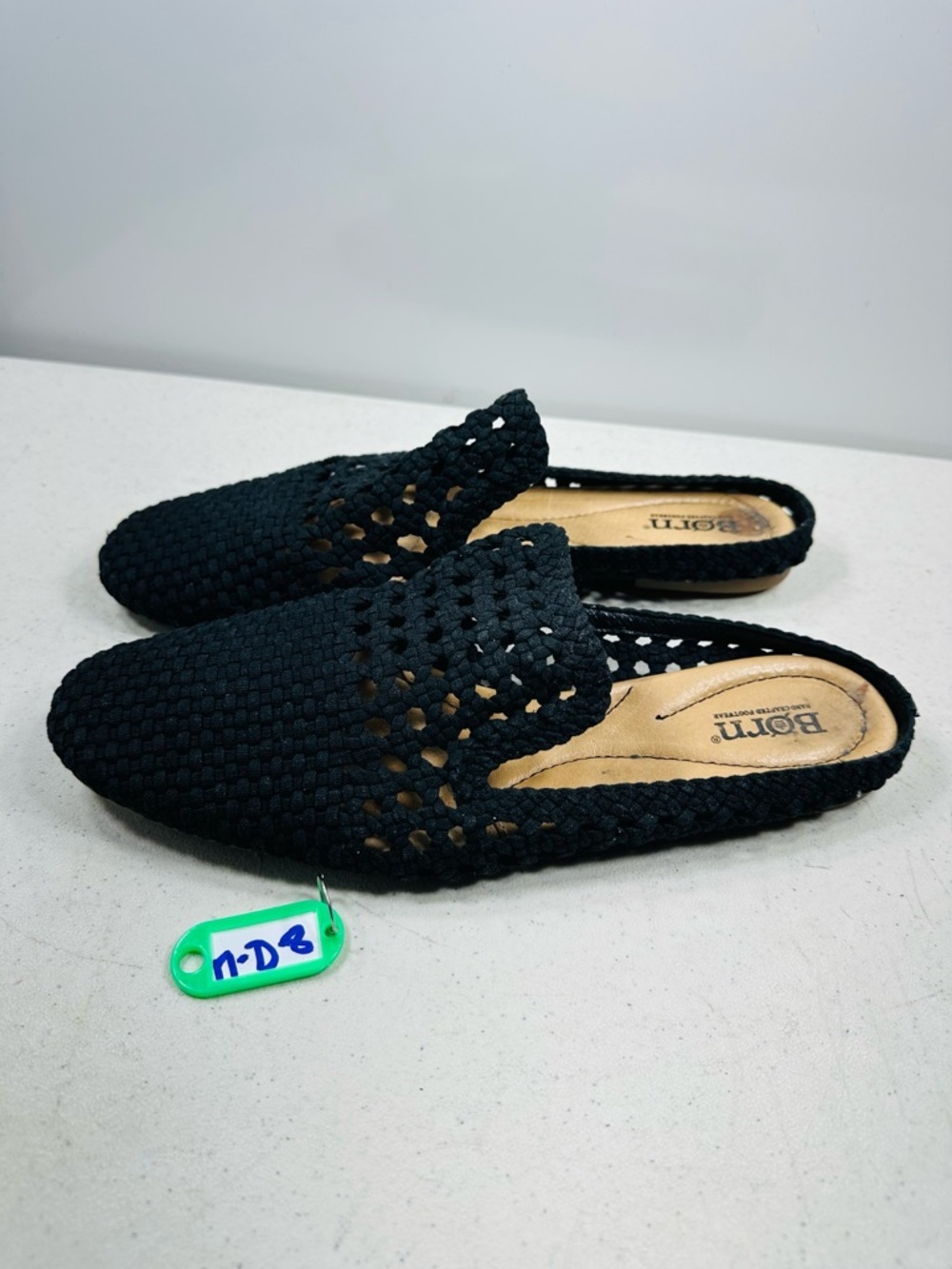 Born Shoes Women's Slip On Perforated Black Shoe, Size - 10M